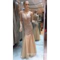 2018 New Sexy Elegant Spaghetti Strap Exquisite Full Beaded Tulle Mermaid Prom Evening Dress